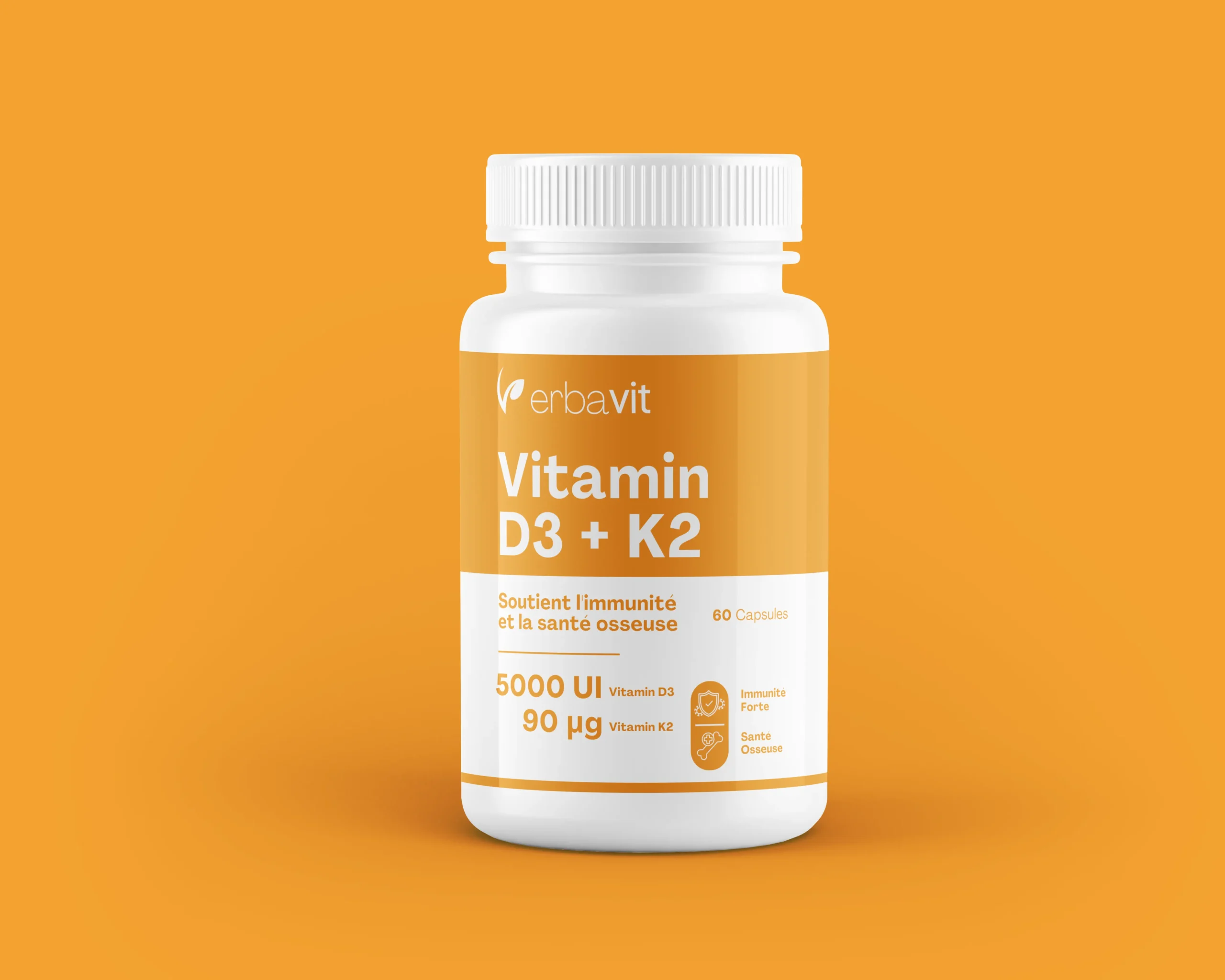 Vitamin D3 + K2 – (5000UI + 90μg)